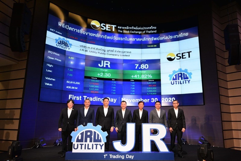 JR เปิดเทรดวันแรกราคาพุ่งเหนือจอง 38.18%